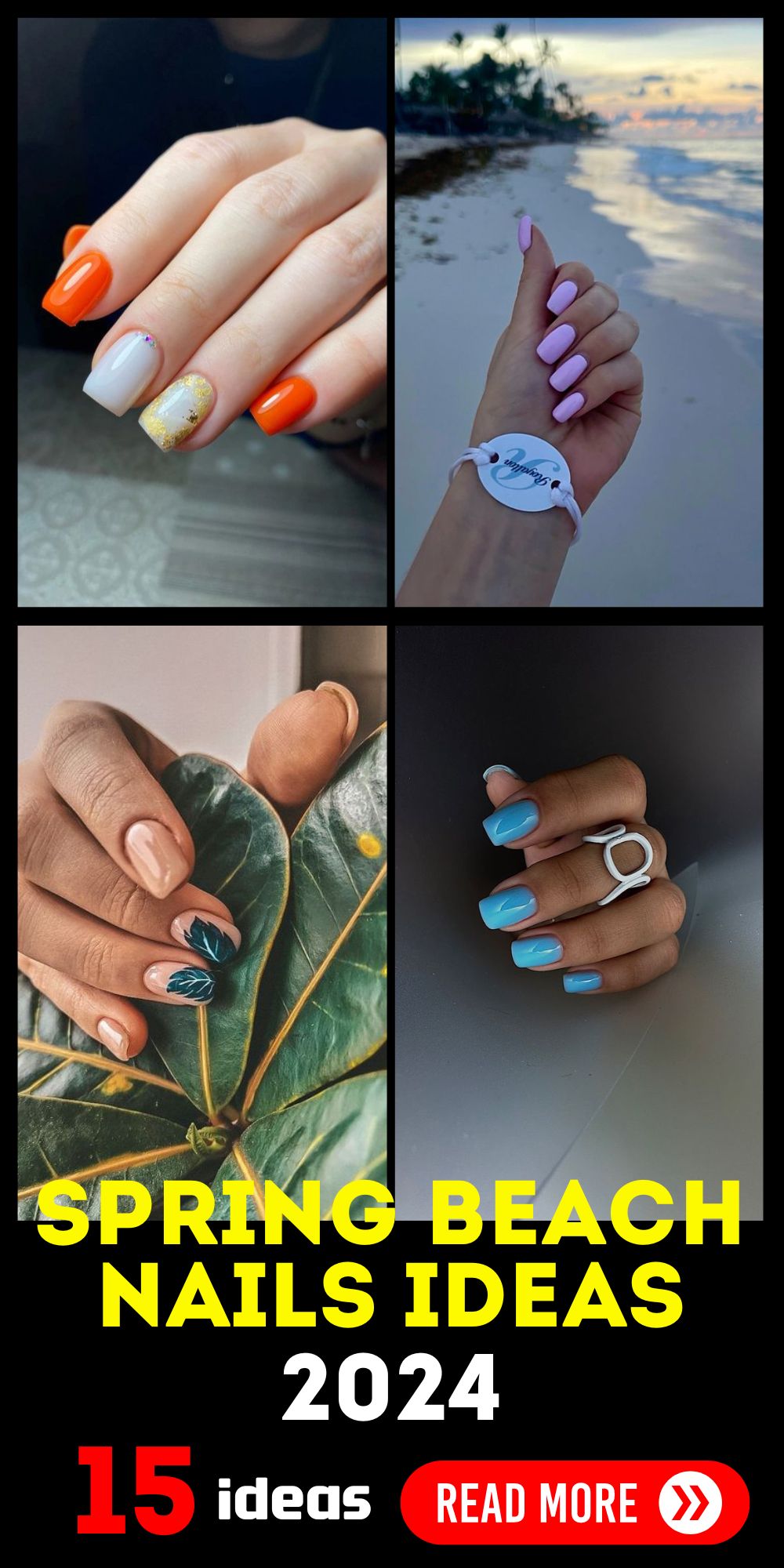 Spring Beach Nails 2024: Trendy, Cute, and Artistic Gel Designs for ...